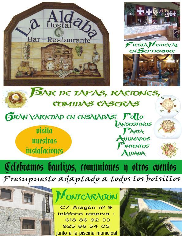 Hostal La Aldaba Hotel Montearagon ภายนอก รูปภาพ